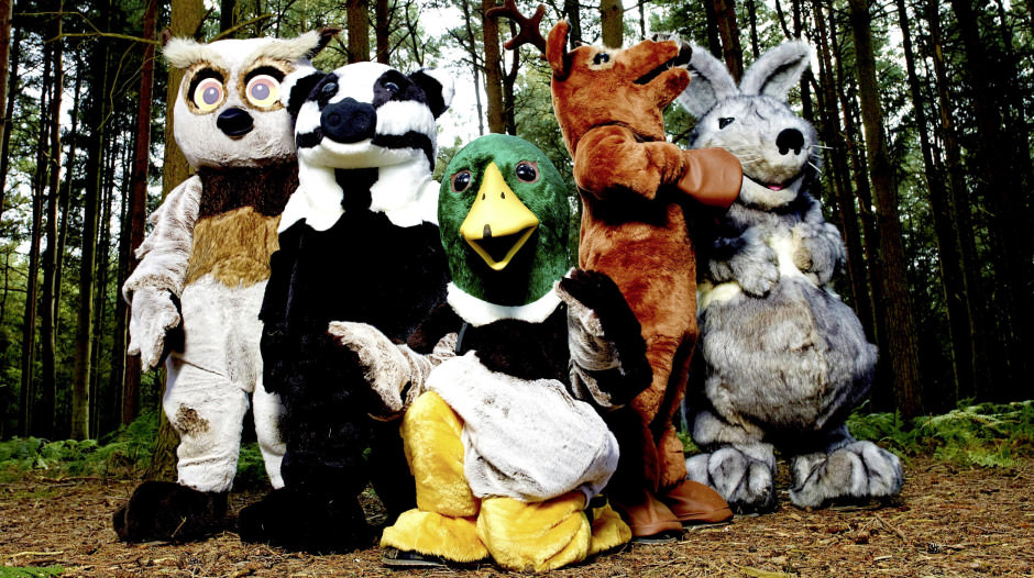 Wild Things  Contestants in their costumes in the woods. Series Generics ©Adam Lawrence 03/09/2014